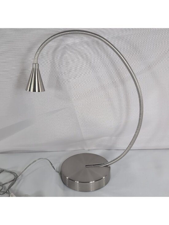 IKEA Other - IKEA Tived Silver Stainless Steel Gooseneck Flexible Accent Lamp Adjustable